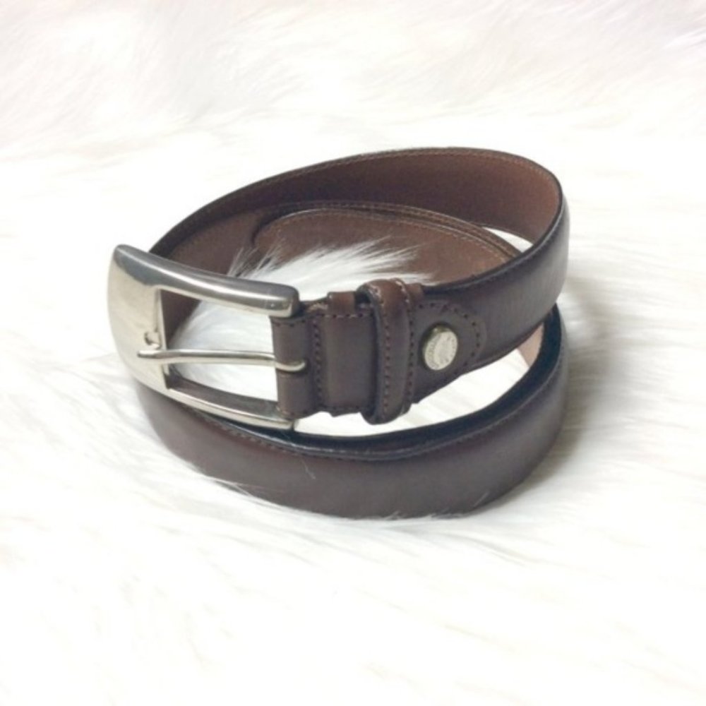 Longchamp Brown Leather Belt